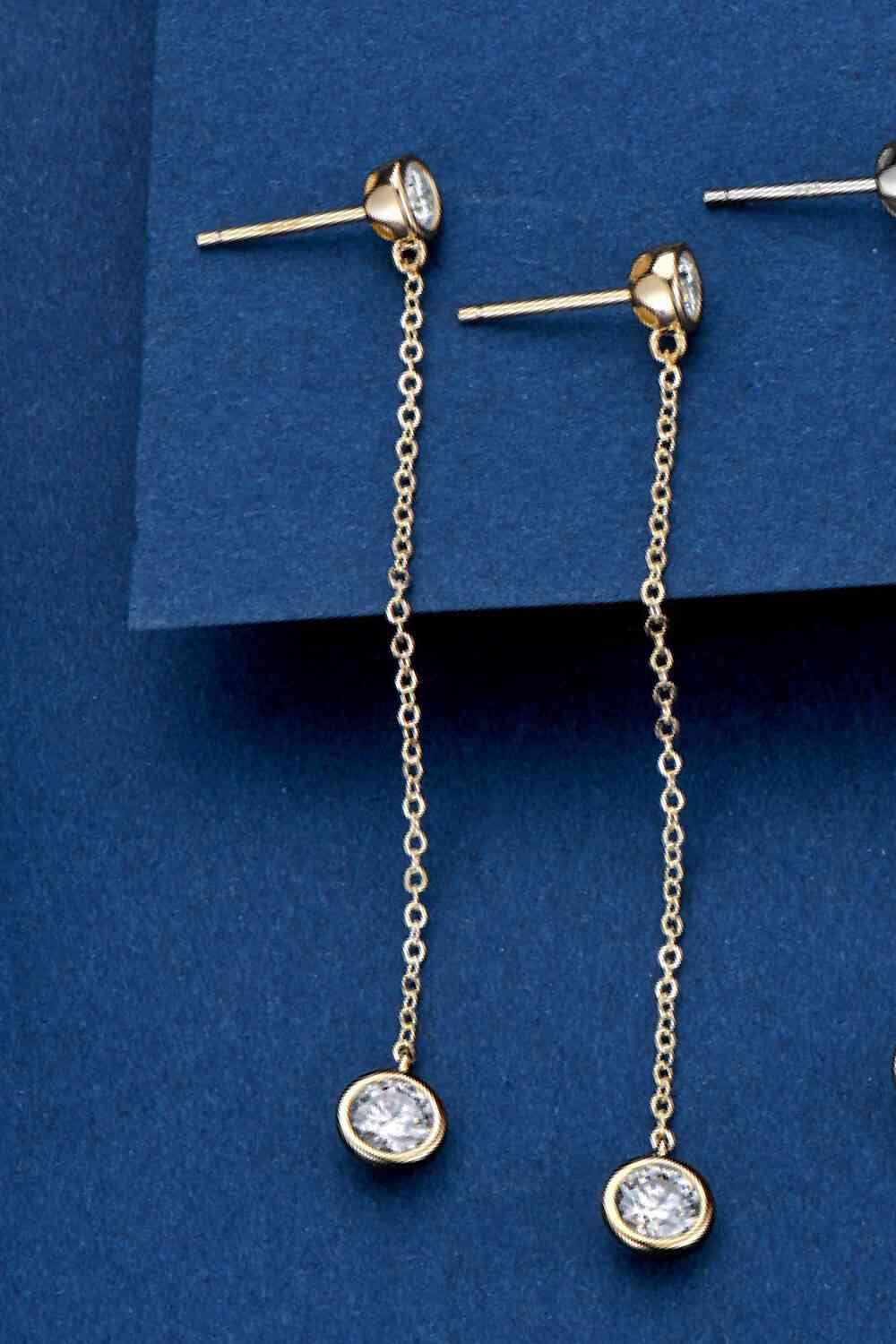 Adored Moissanite Chain Earrings - BEYOND