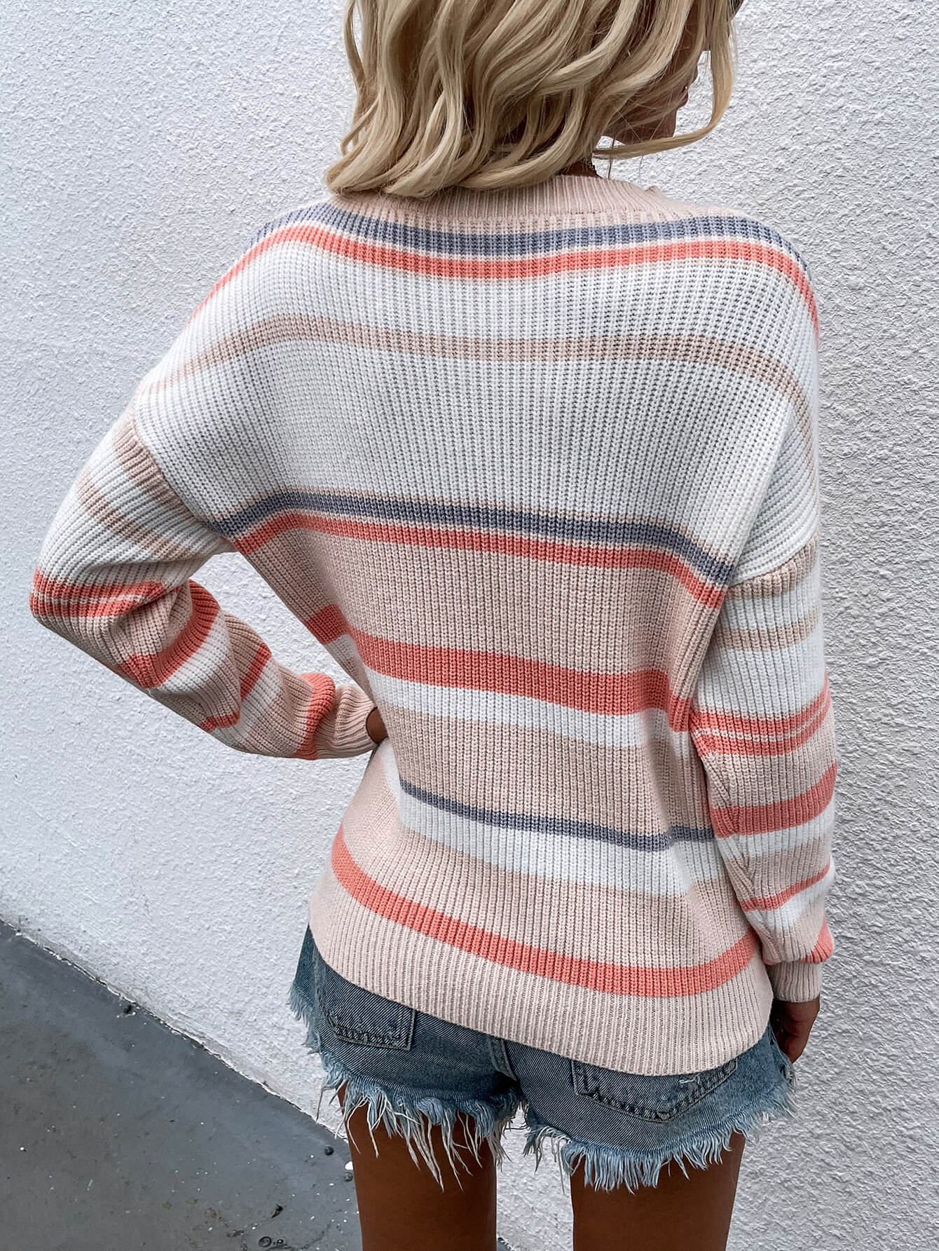 Striped Round Neck Sweater