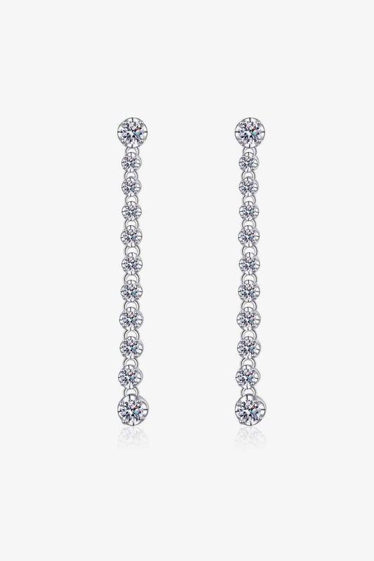 Adored 1.18 Carat Moissanite Long Earrings - BEYOND