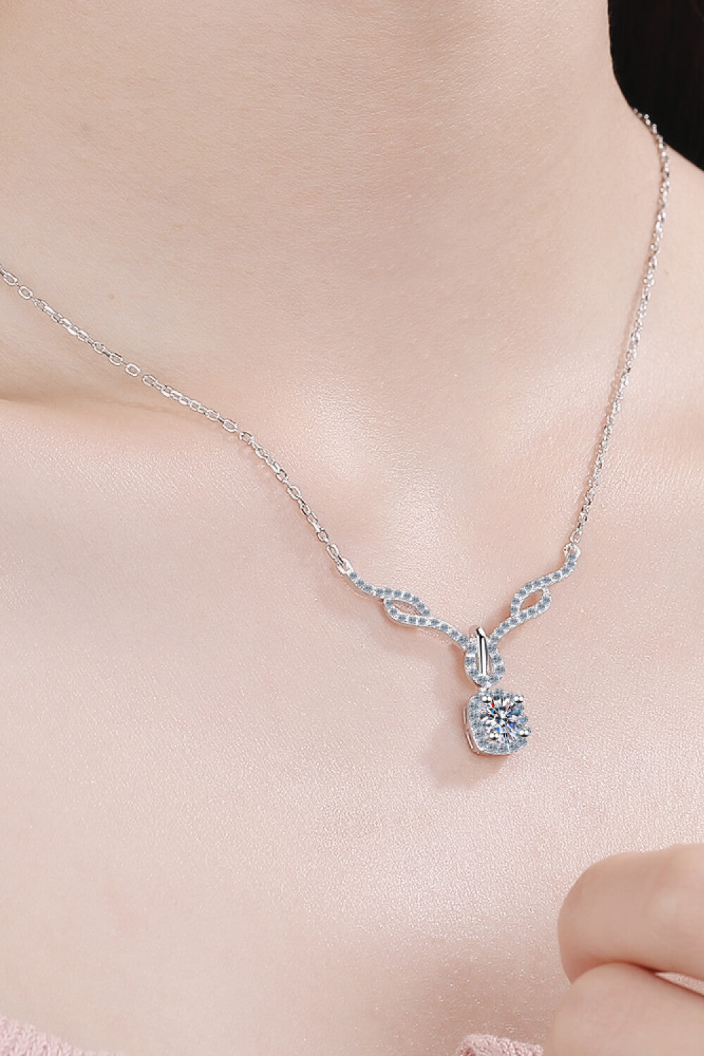 Moissanite Pendant Necklace