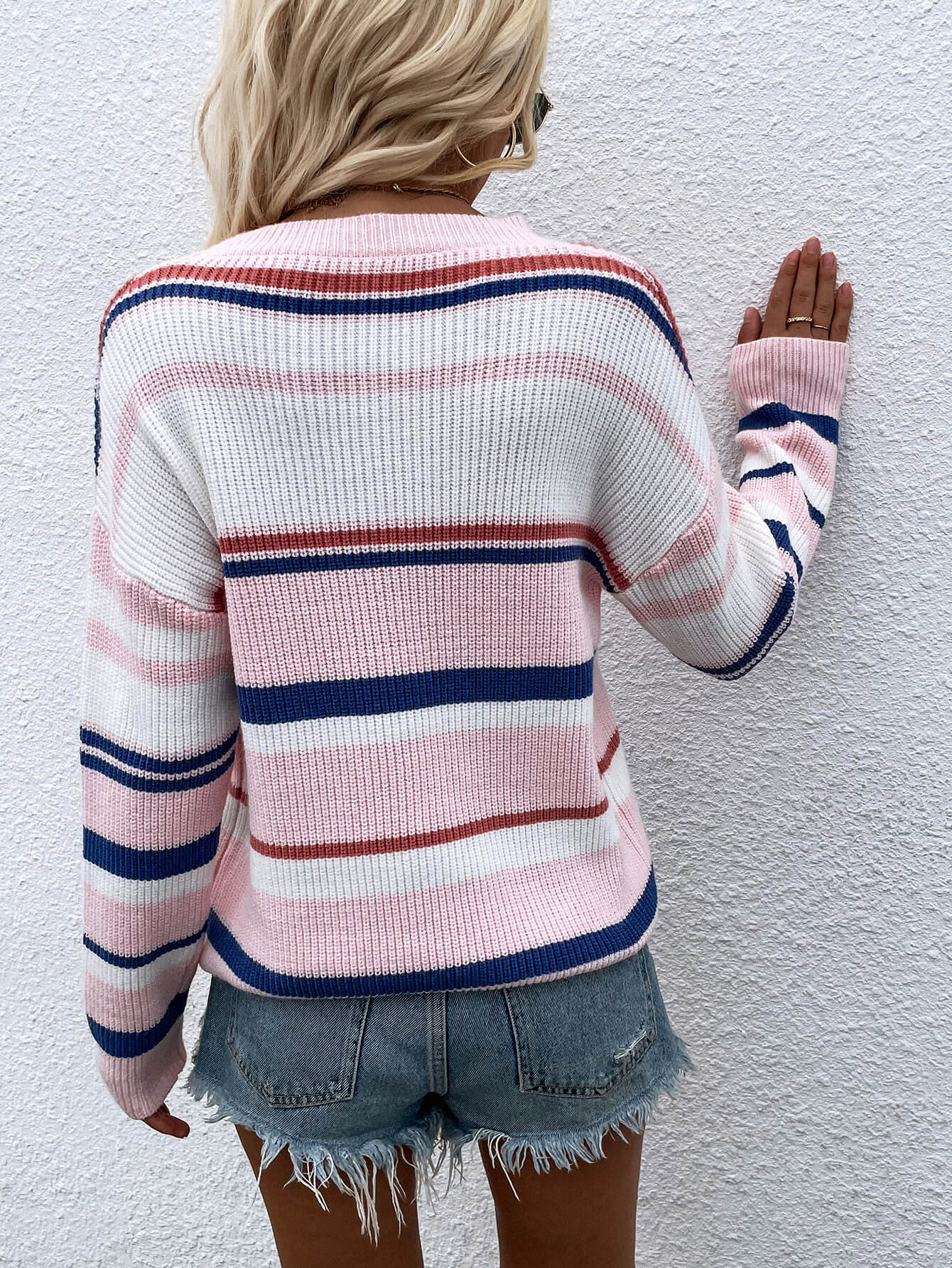 Striped Round Neck Sweater