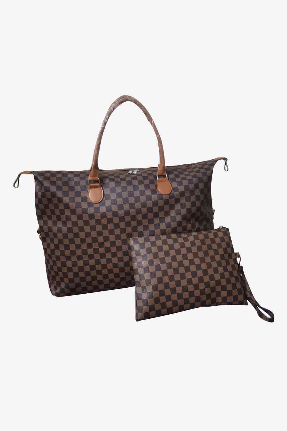 Checkered Two-Piece Bag Set - BEYOND FASHION