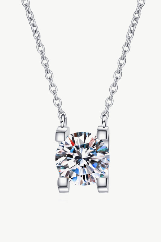 One Carat Moissanite Chain Necklace