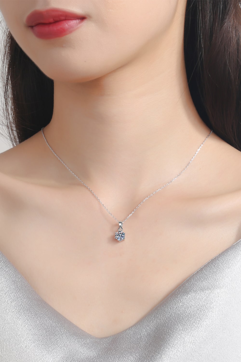 Moissanite Pendant Necklace