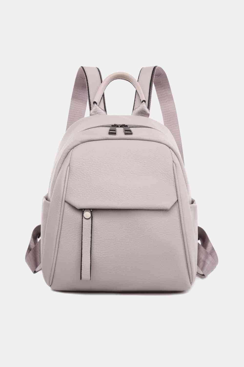 Medium PU Leather Backpack - BEYOND FASHION