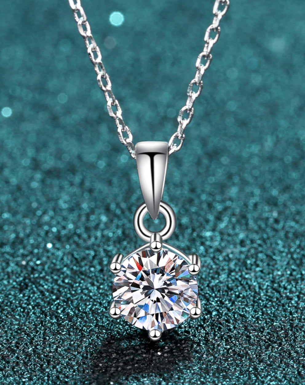 Moissanite Pendant Necklace