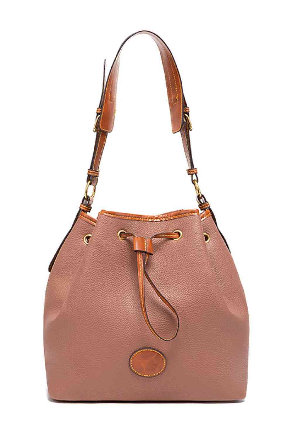 PU Drawstring Bucket Bag - BEYOND FASHION