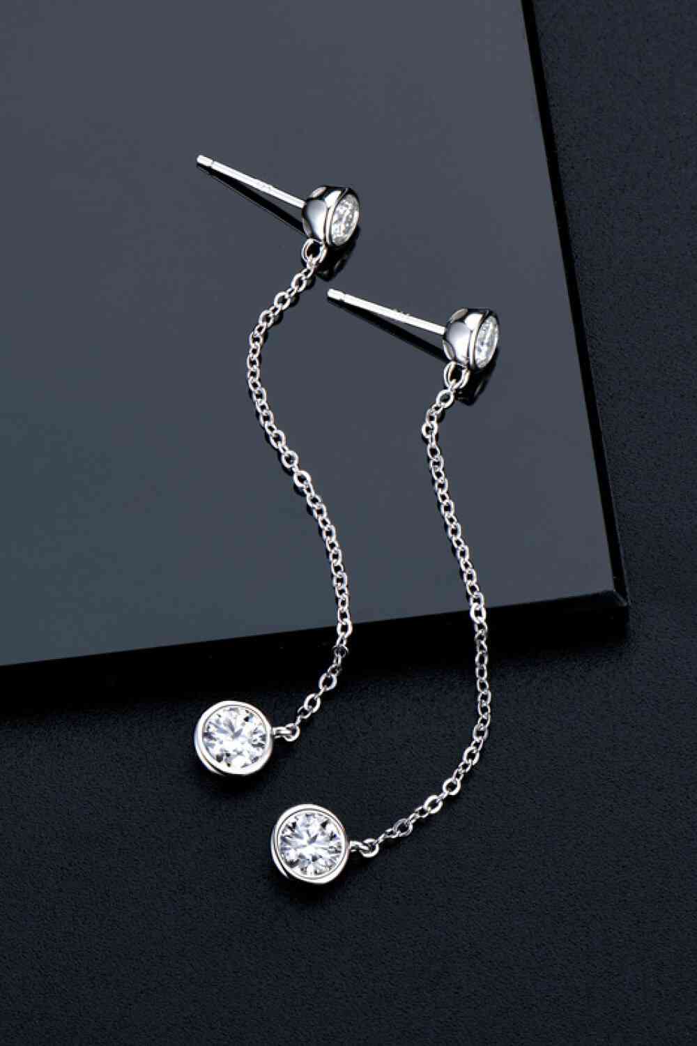 Adored Moissanite Chain Earrings - BEYOND