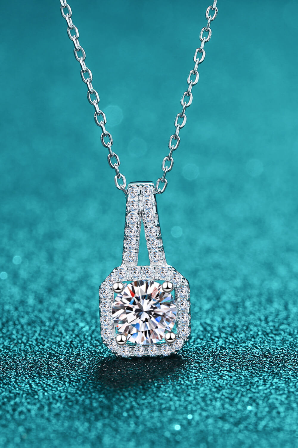 Two Carat Moissanite Pendant Necklace