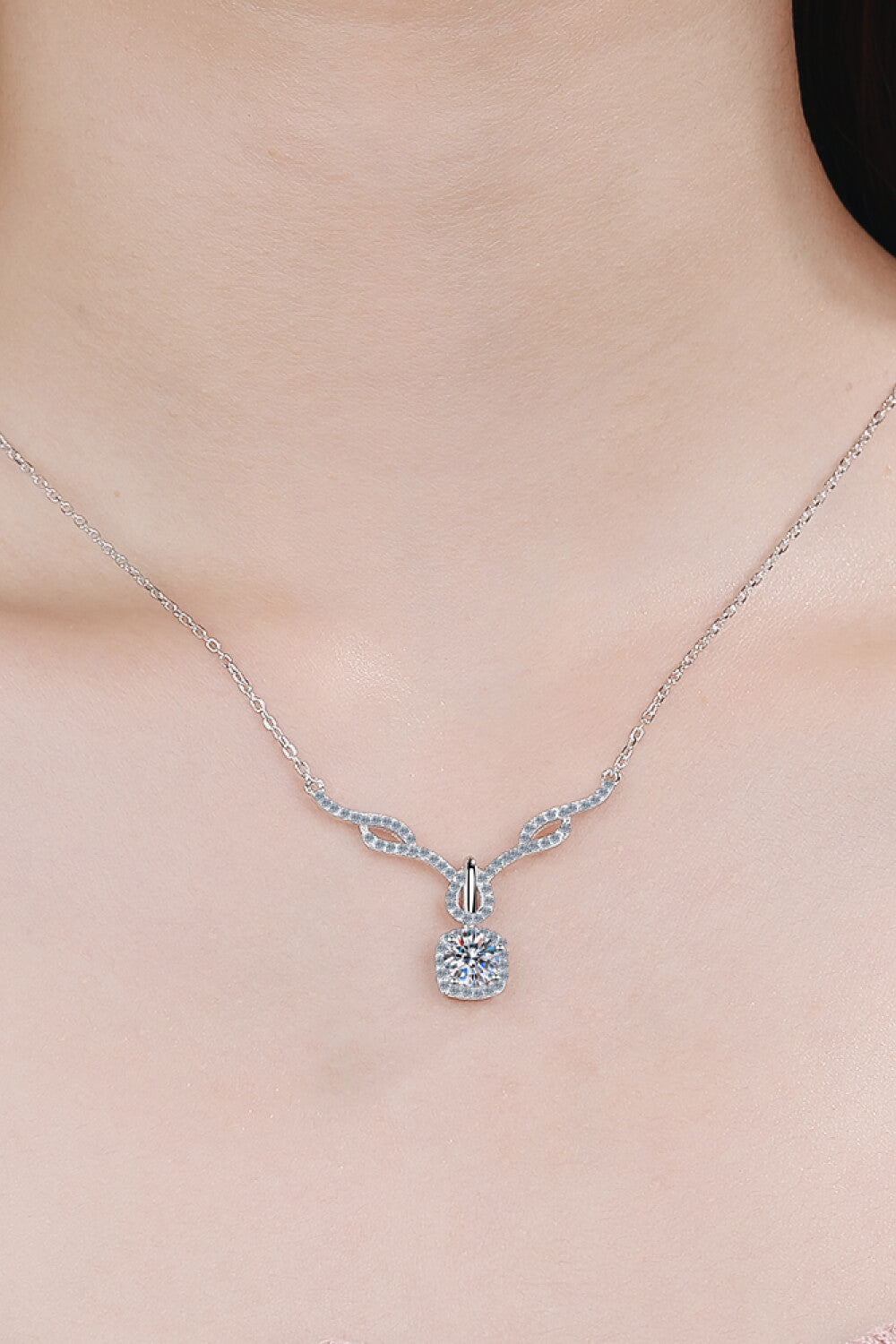 Moissanite Pendant Necklace