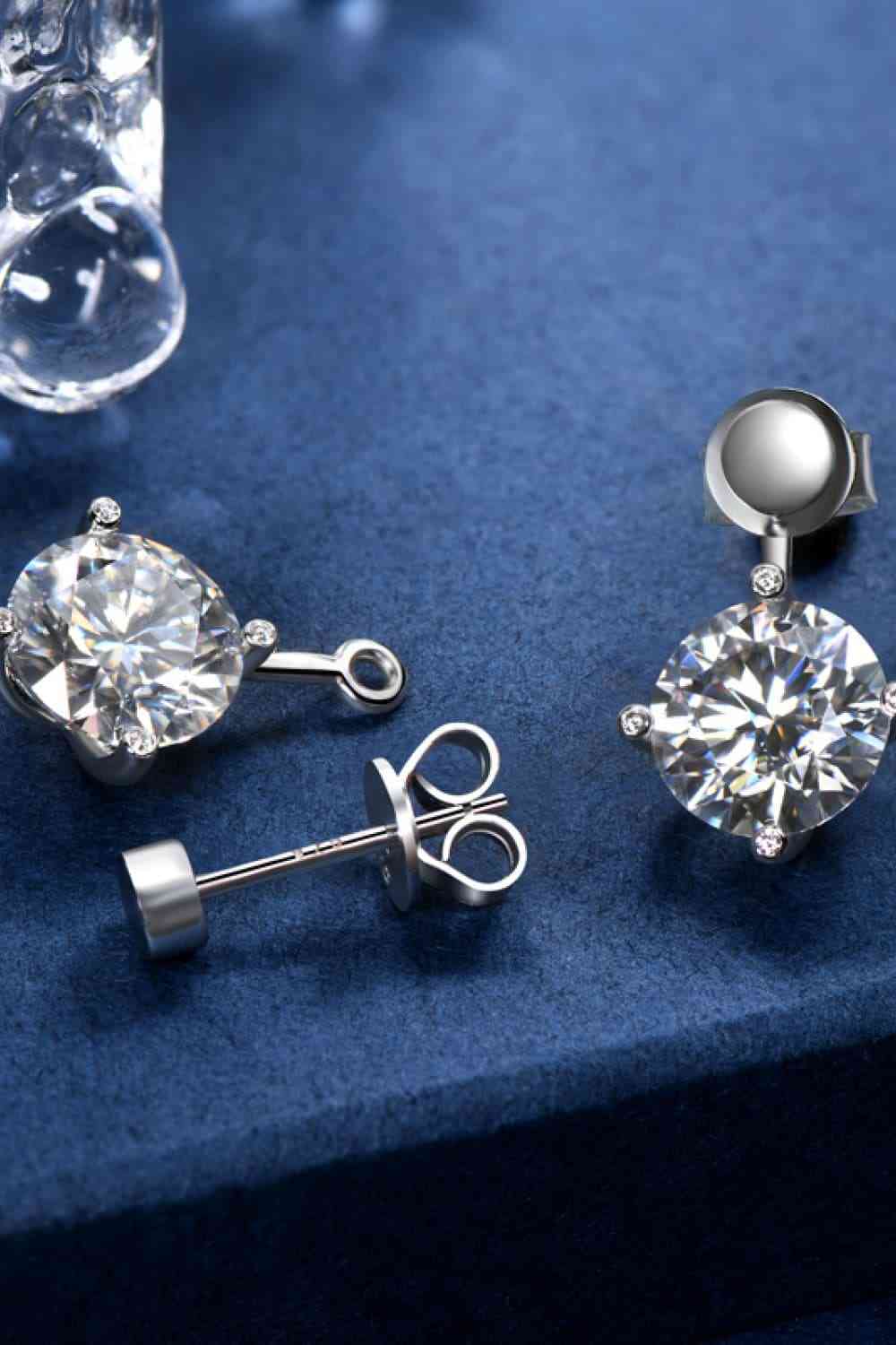 Adored 4 Carat Moissanite Drop Earrings - BEYOND