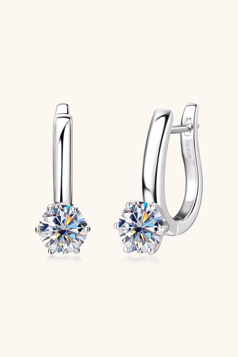 2 Carat Moissanite 925 Sterling Silver Earrings - BEYOND