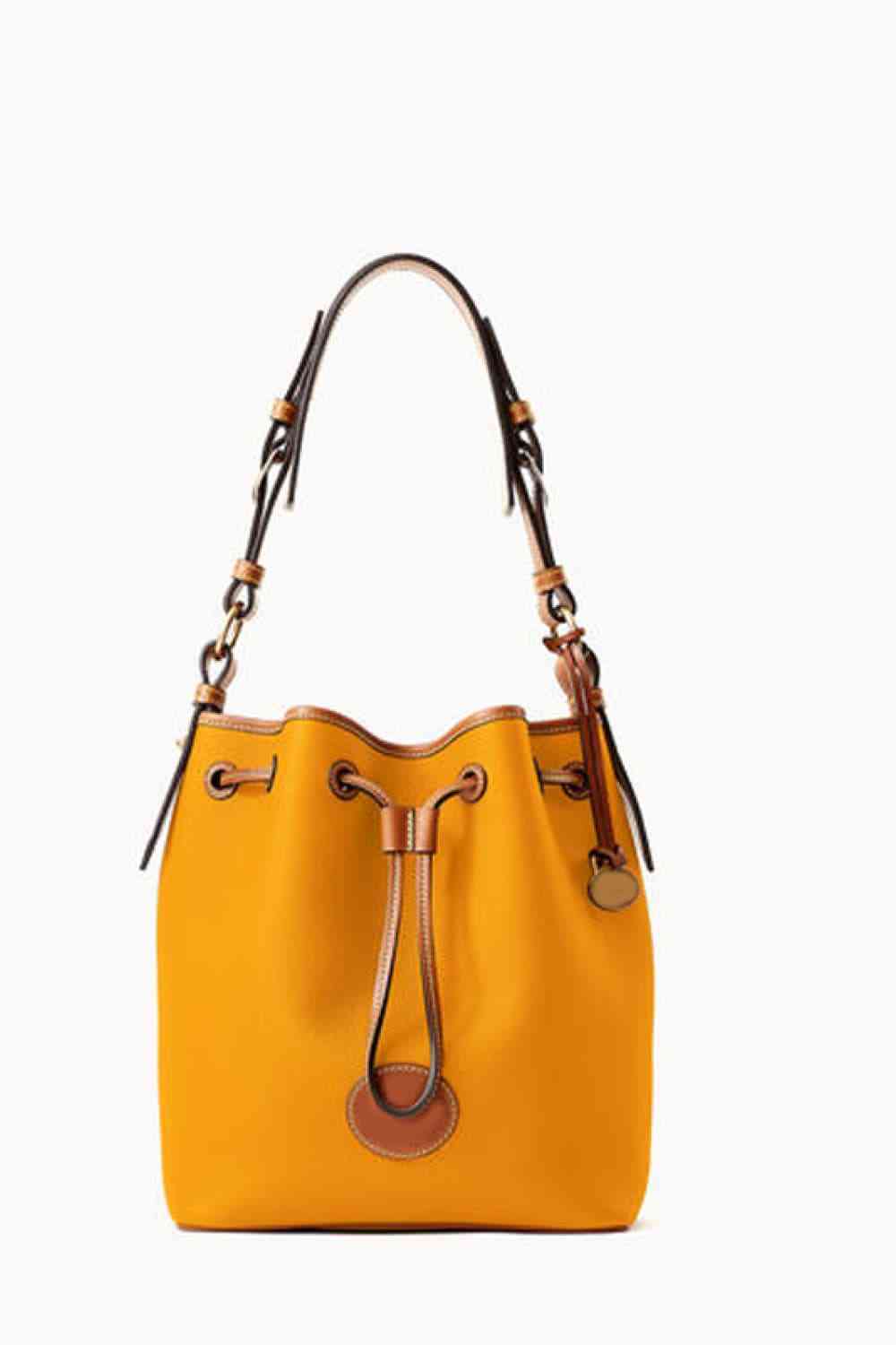 PU Drawstring Bucket Bag - BEYOND FASHION