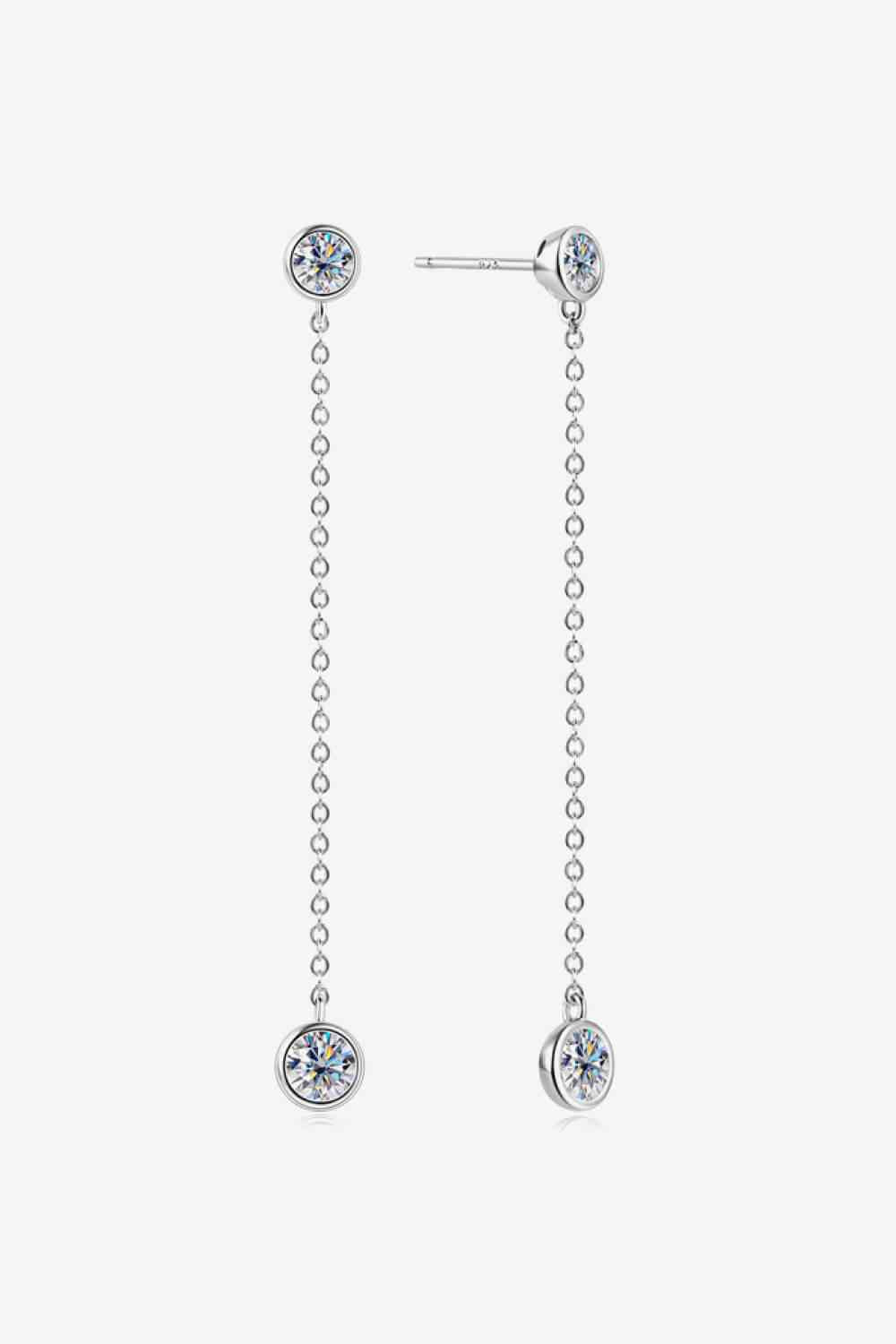 Adored Moissanite Chain Earrings - BEYOND