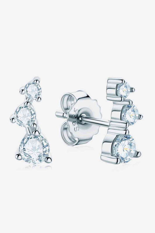 Adored Your Way Moissanite Stud Earrings - BEYOND