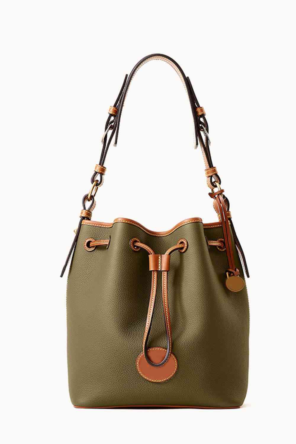 PU Drawstring Bucket Bag - BEYOND FASHION