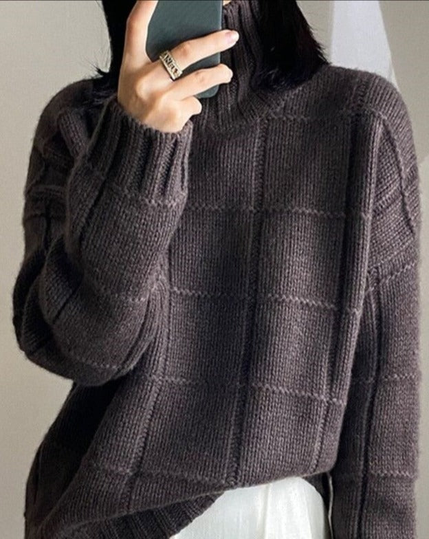 Long Sleeve Turtleneck Cashmere Sweater – BEYOND FASHION