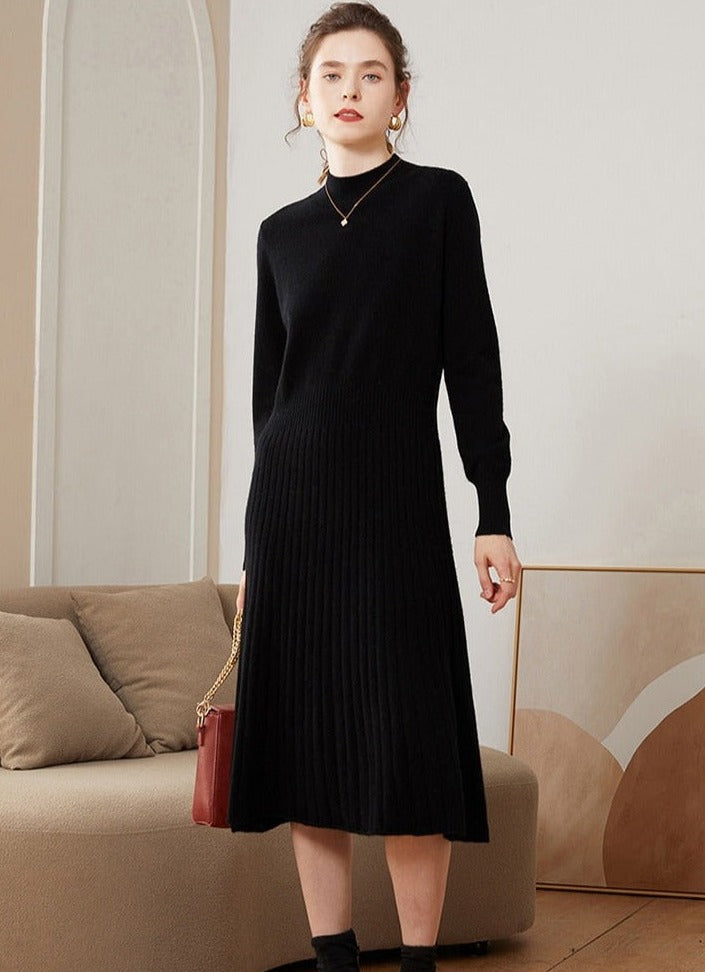 Modest Women's Cashmere Midi Dress