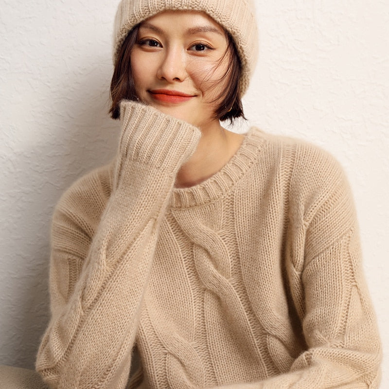 Cashmere Round-Neck Sweater - BEYOND