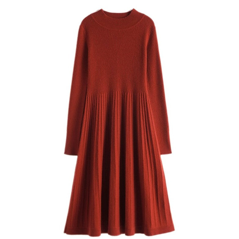 Cashmere, Turtleneck, Midi Dress - BEYOND