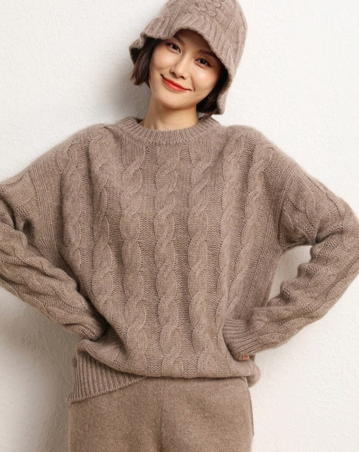 Round-Neck Cashmere Sweater