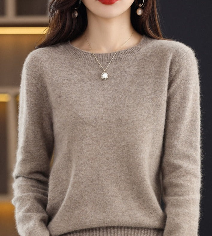 Pure Cashmere Sweater Round Neck