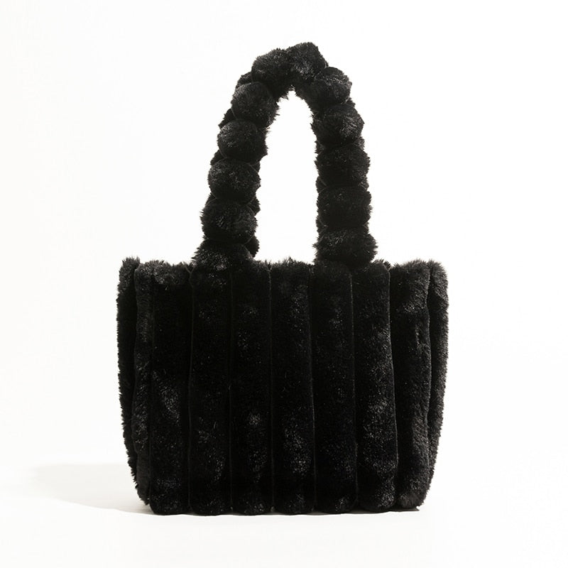 Faux Fur Handbag - BEYOND FASHION