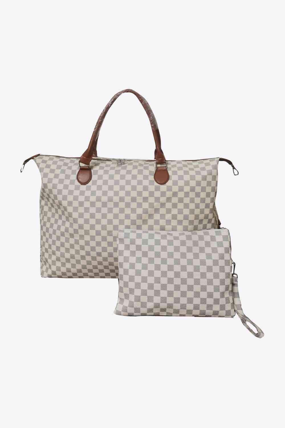 Checkered Two-Piece Bag Set - BEYOND FASHION