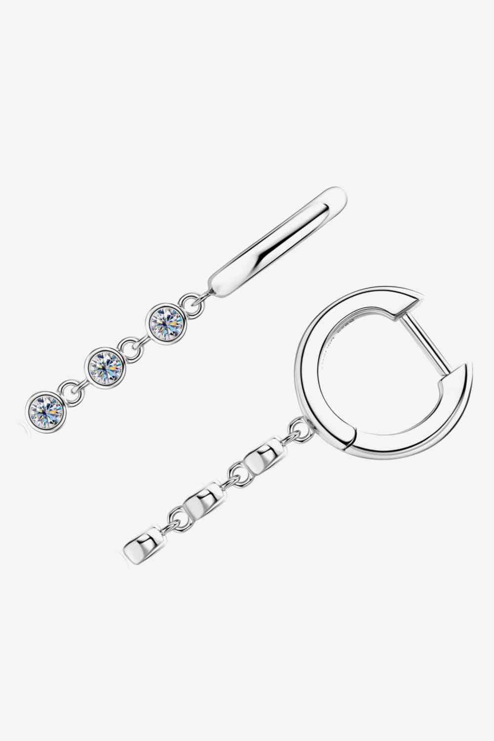 Moissanite Decor 925 Sterling Silver Earrings