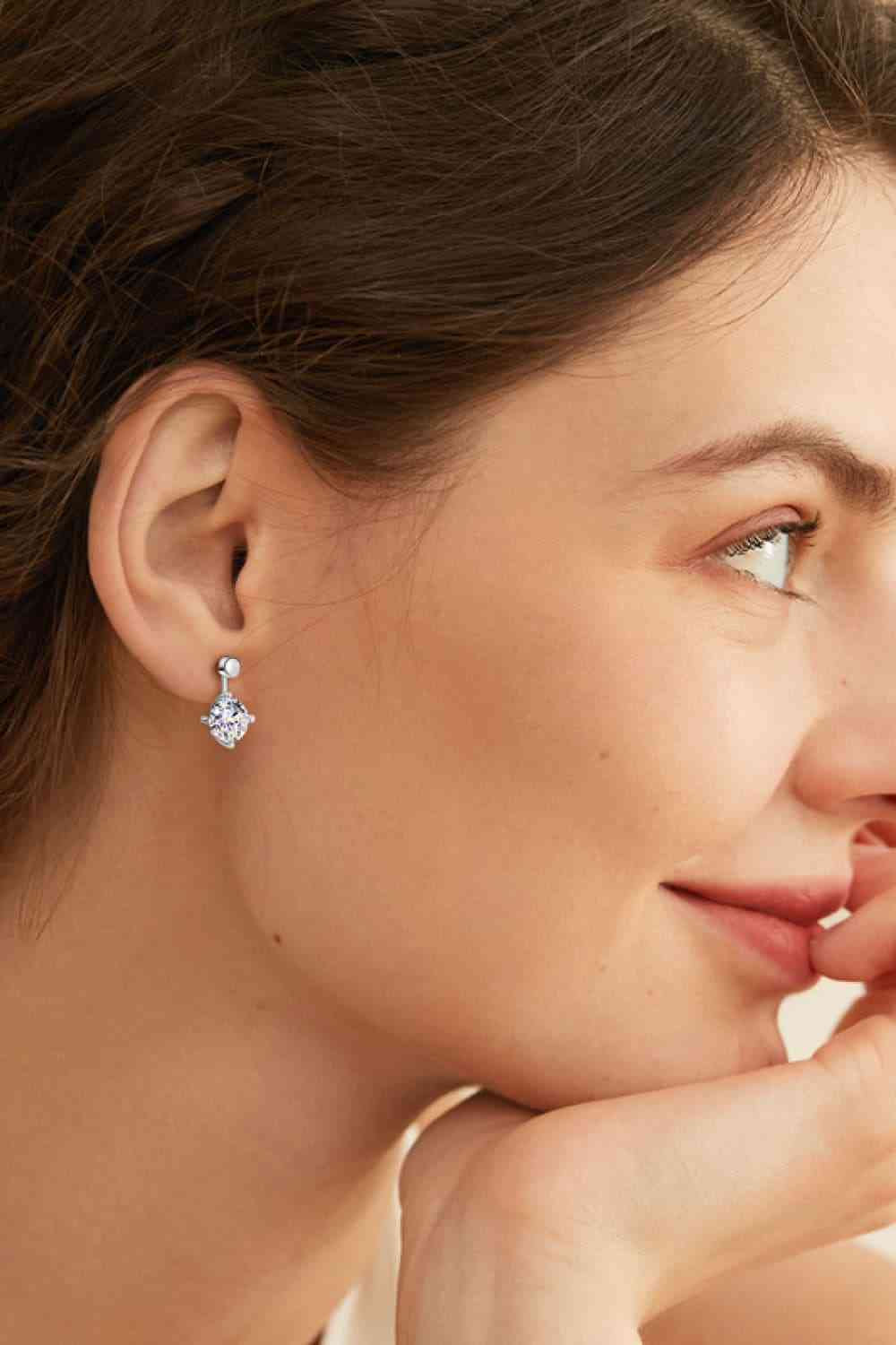 Adored 4 Carat Moissanite Drop Earrings - BEYOND