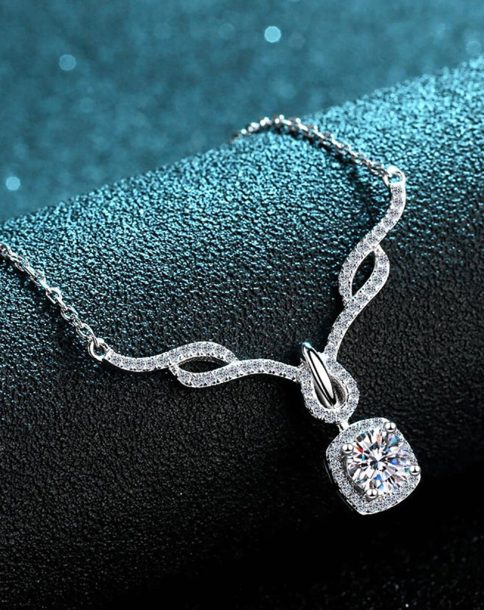 Moissanite Pendant Necklace