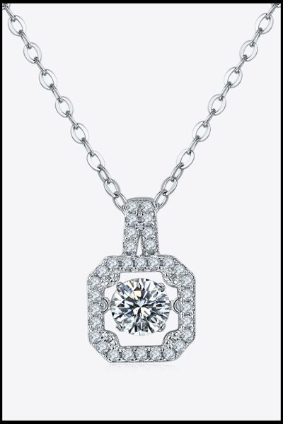 Adored Moissanite 925 Sterling Silver Necklace