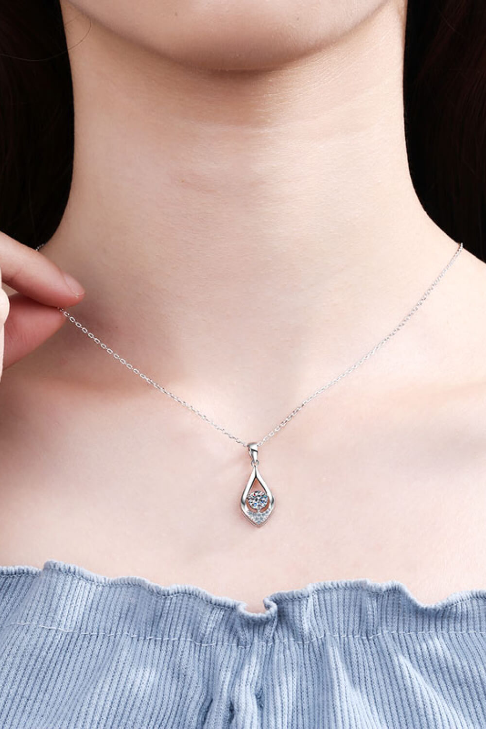 Moissanite Pendant Necklace