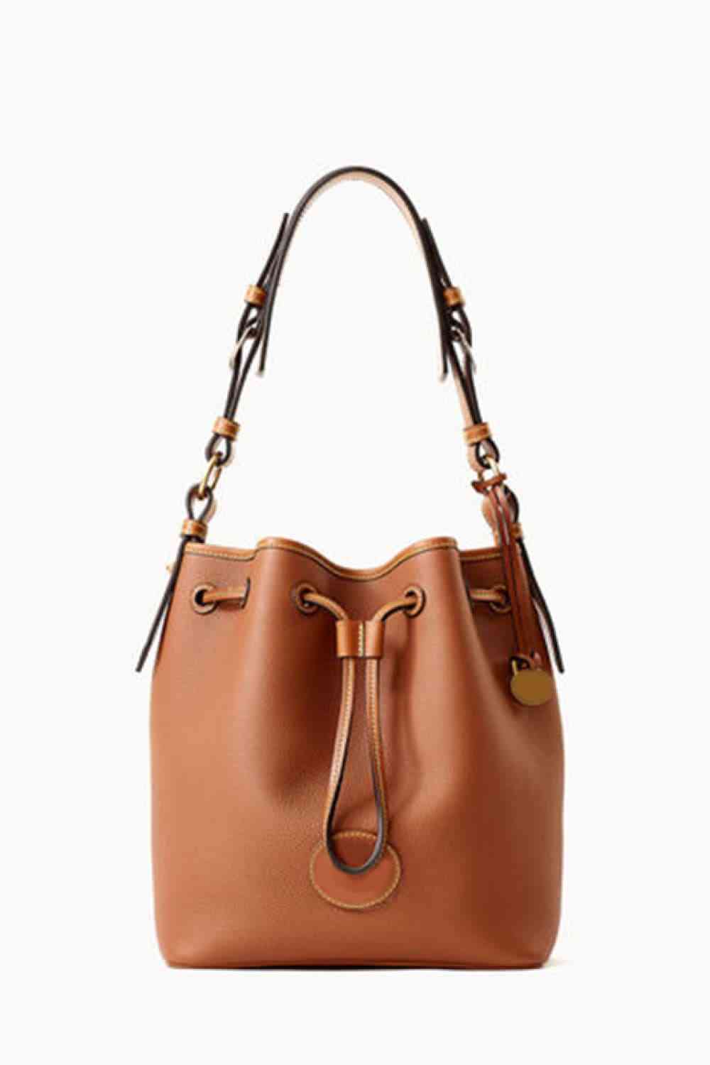 PU Drawstring Bucket Bag - BEYOND FASHION