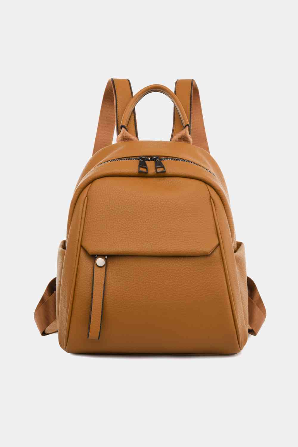 Medium PU Leather Backpack - BEYOND FASHION