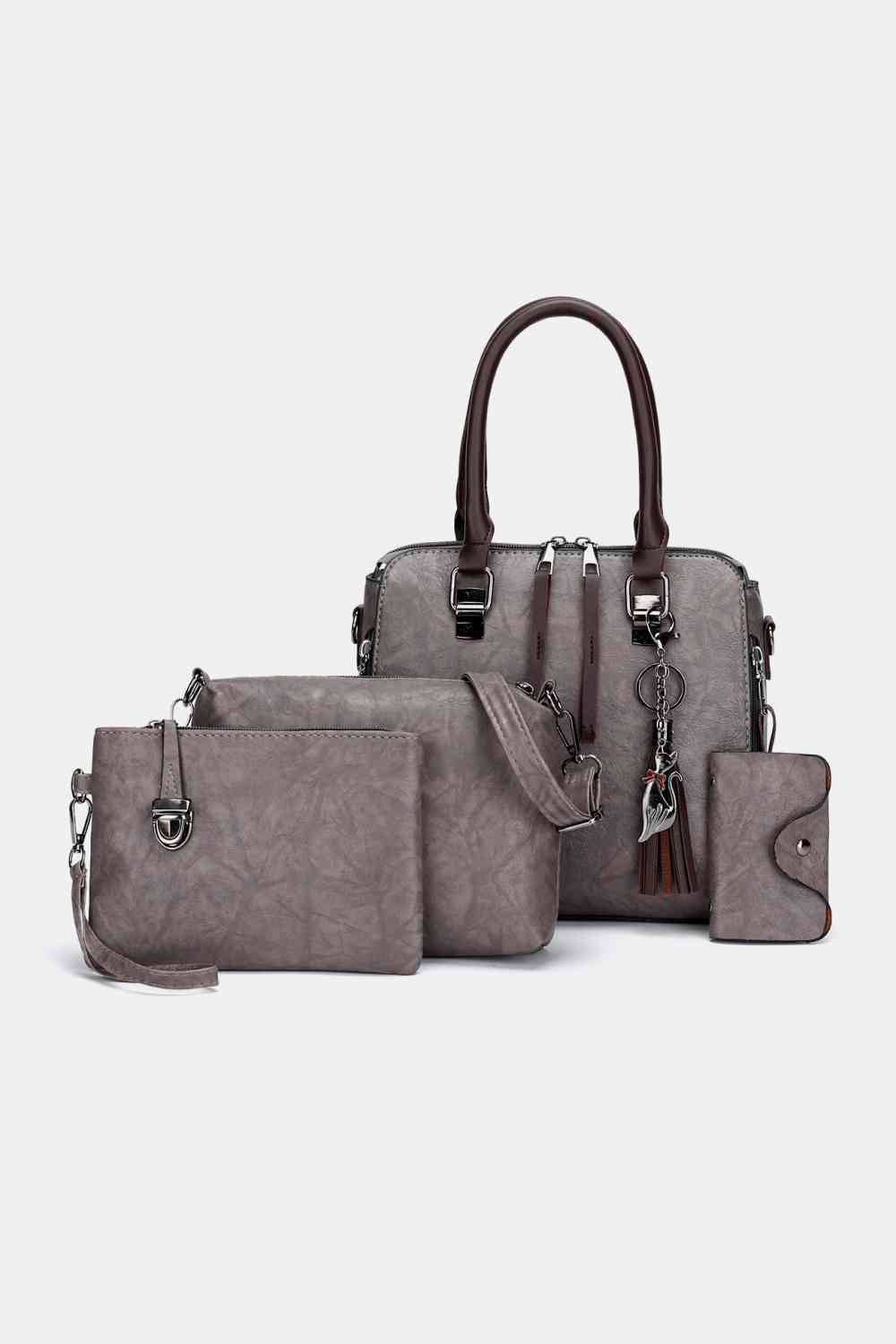 PU Leather Bag Set - 4-Piece