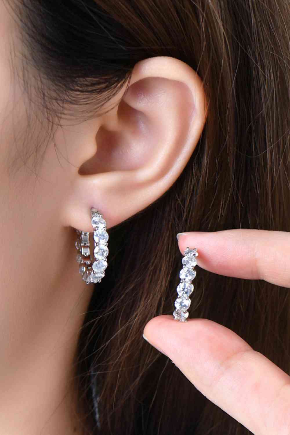 7.2 Carat Moissanite 925 Sterling Silver Earrings - BEYOND