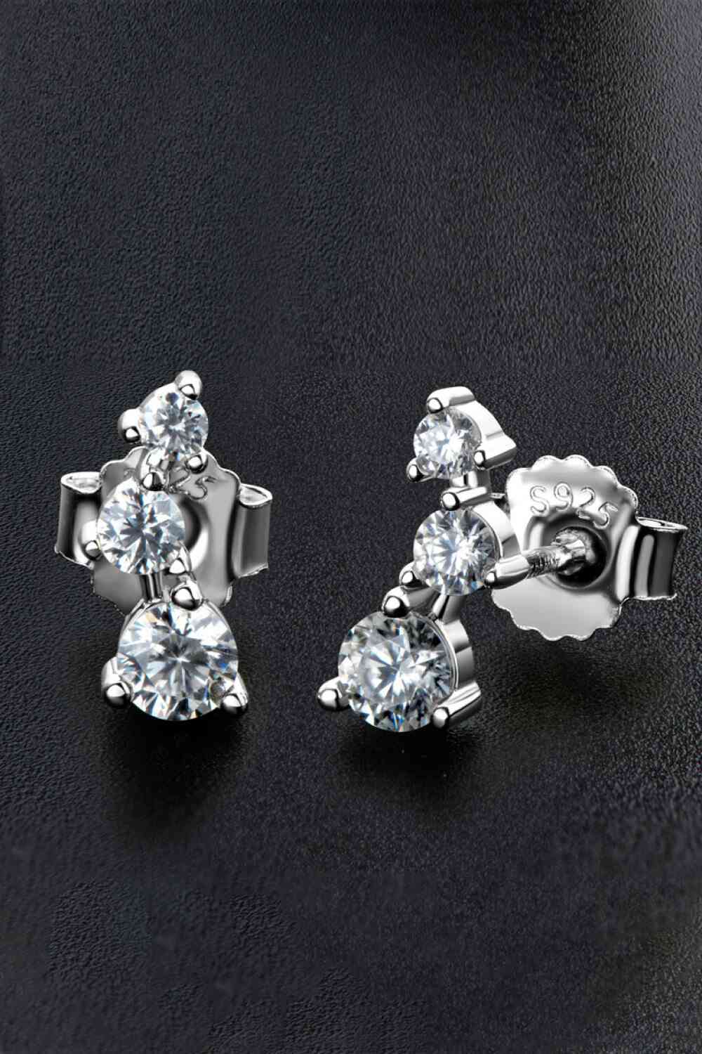 Adored Your Way Moissanite Stud Earrings - BEYOND