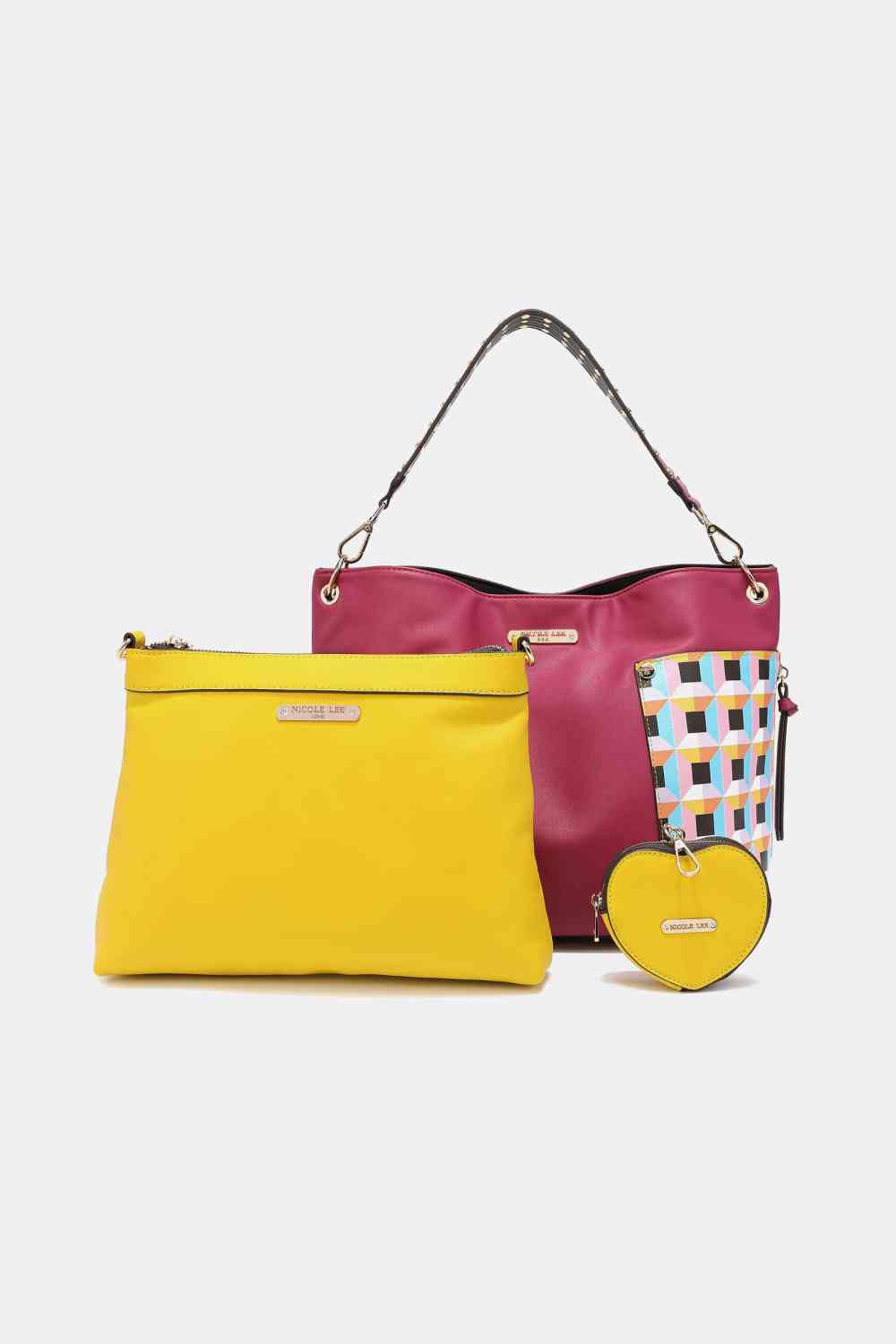Nicole Lee USA Quihn 3-Piece Handbag Set - BEYOND FASHION